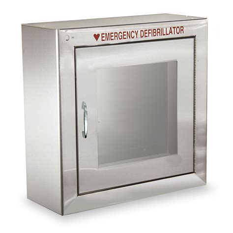 stainless steel aed cabinet|standard size aed cabinets.